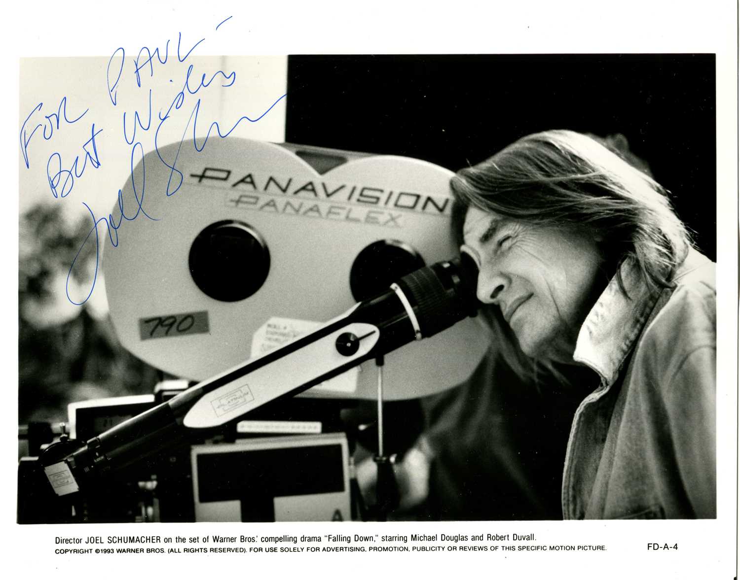 Lot 141 - SCHUMACHER JOEL: (1939-2020)