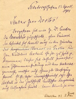 Lot 420 - ZEPPELIN FERDINAND VON: (1838-1917)