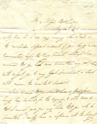 Lot 1197 - WELLINGTON DUKE OF: (1769-1852)