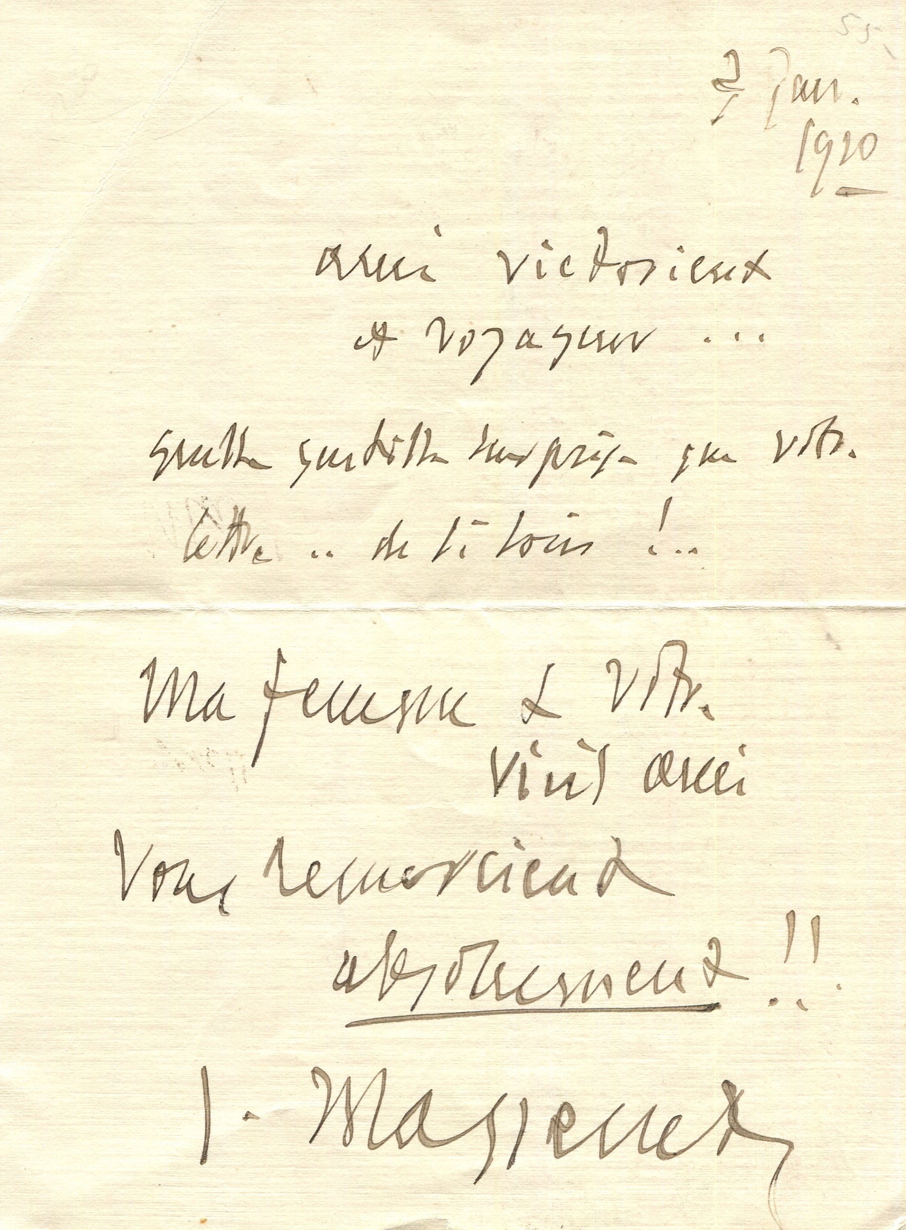 Lot 370 MASSENET JULES 1842 1912 lot-370-massenet-jules-1842-1912