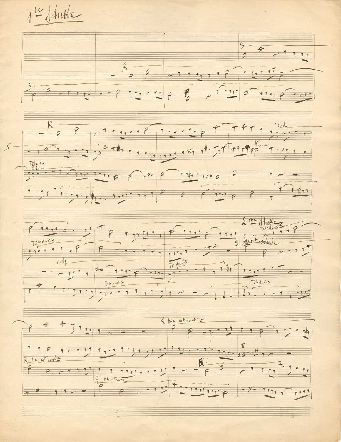 Lot 384 - RAVEL MAURICE: (1875-1937)