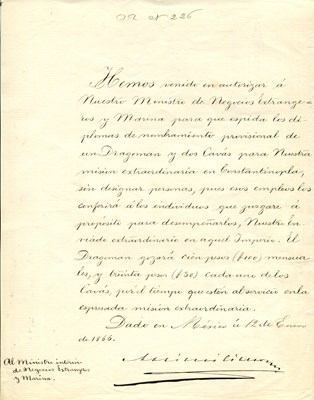 Lot 457 - MAXIMILIAN I: (1832-1867)