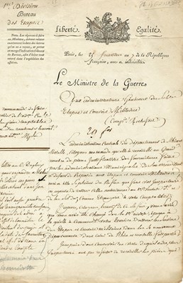 Lot 290 - BERNADOTTE JEAN BAPTISTE: (1763-1844)