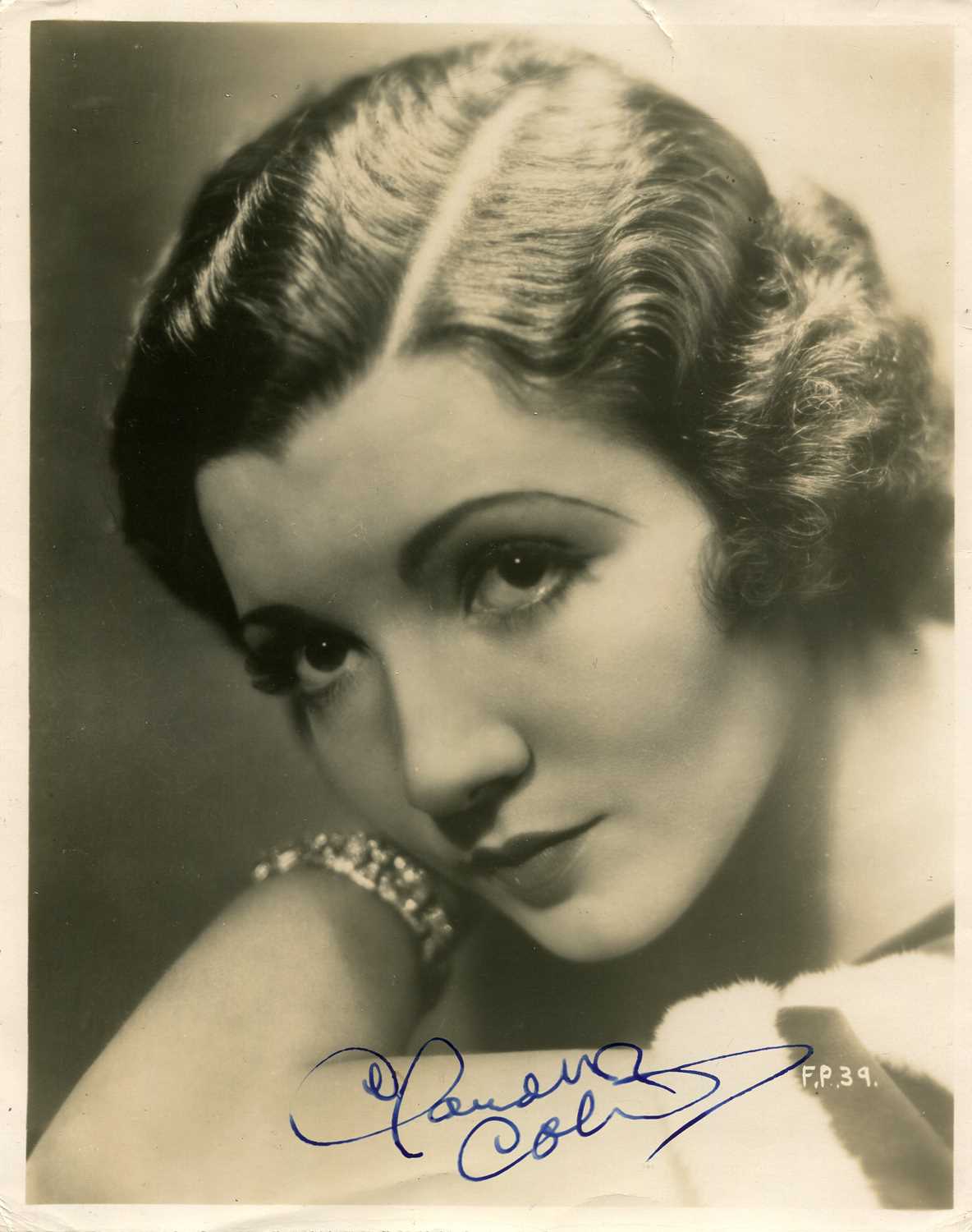 Lot 192 - COLBERT CLAUDETTE: (1903-1996)