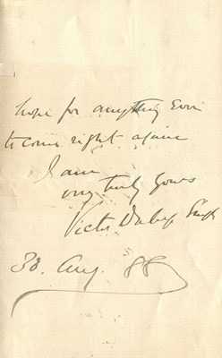 Lot 1483 - DULEEP SINGH VICTOR: (1866-1918)