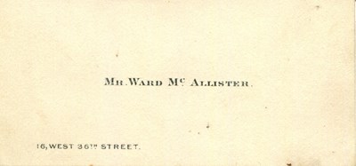 Lot 970 - MCALLISTER WARD: (1827-1895)