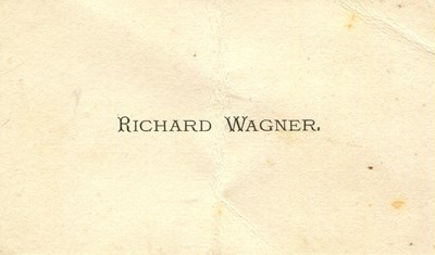 Lot 863 - [WAGNER RICHARD]: (1813-1883)