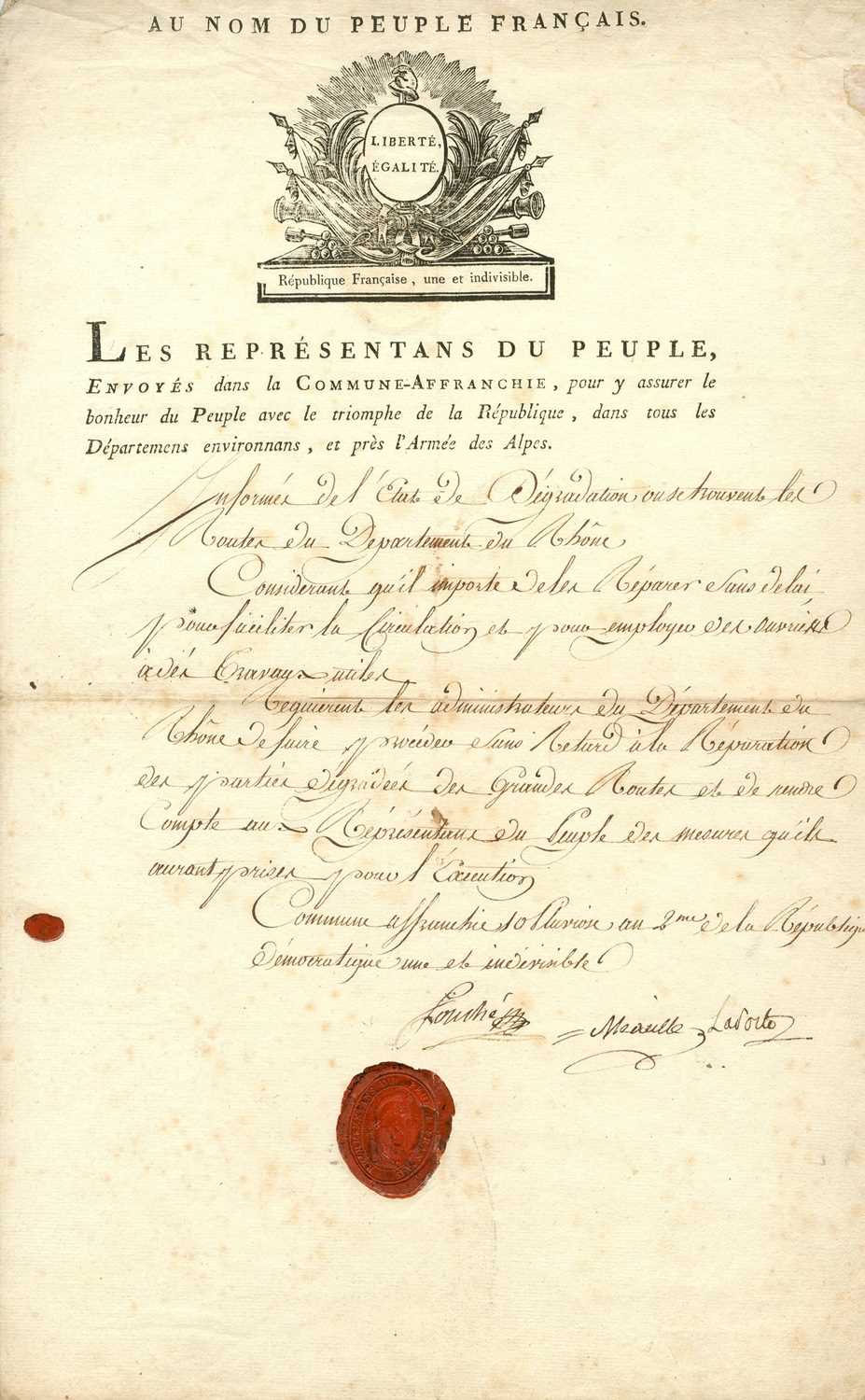 Lot 416 - FOUCHE JOSEPH: (1759-1820)