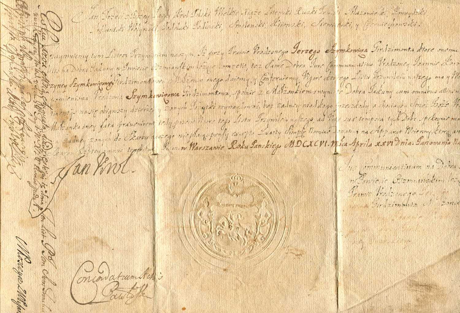 Lot 1604 - JOHN III SOBIESKI: (1629-1696)