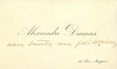 Lot 308 - DUMAS ALEXANDRE: Fils (1824-1895)