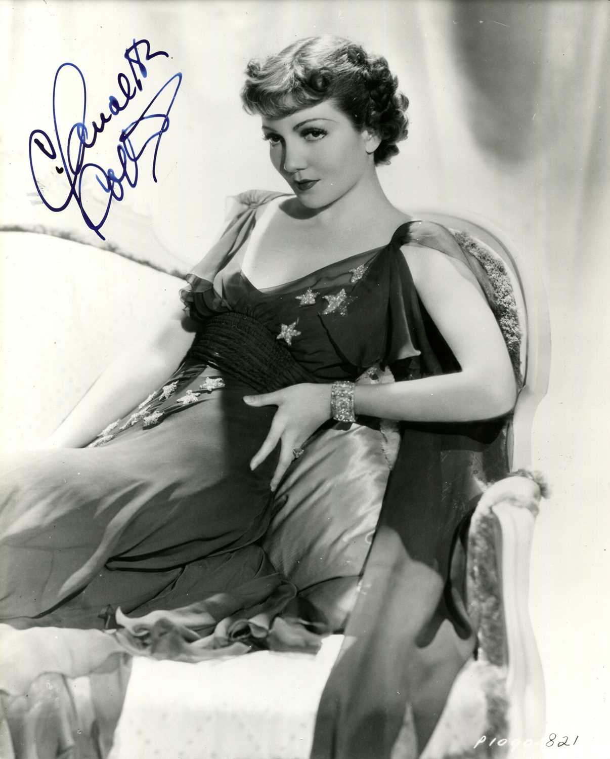 Lot 30 - COLBERT CLAUDETTE: (1903-1996)