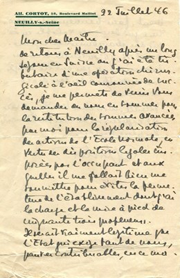 Lot 263 - CORTOT ALFRED: (1877-1962)