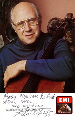 Lot 1035 - ROSTROPOVICH MSTISLAV: (1927-2007)