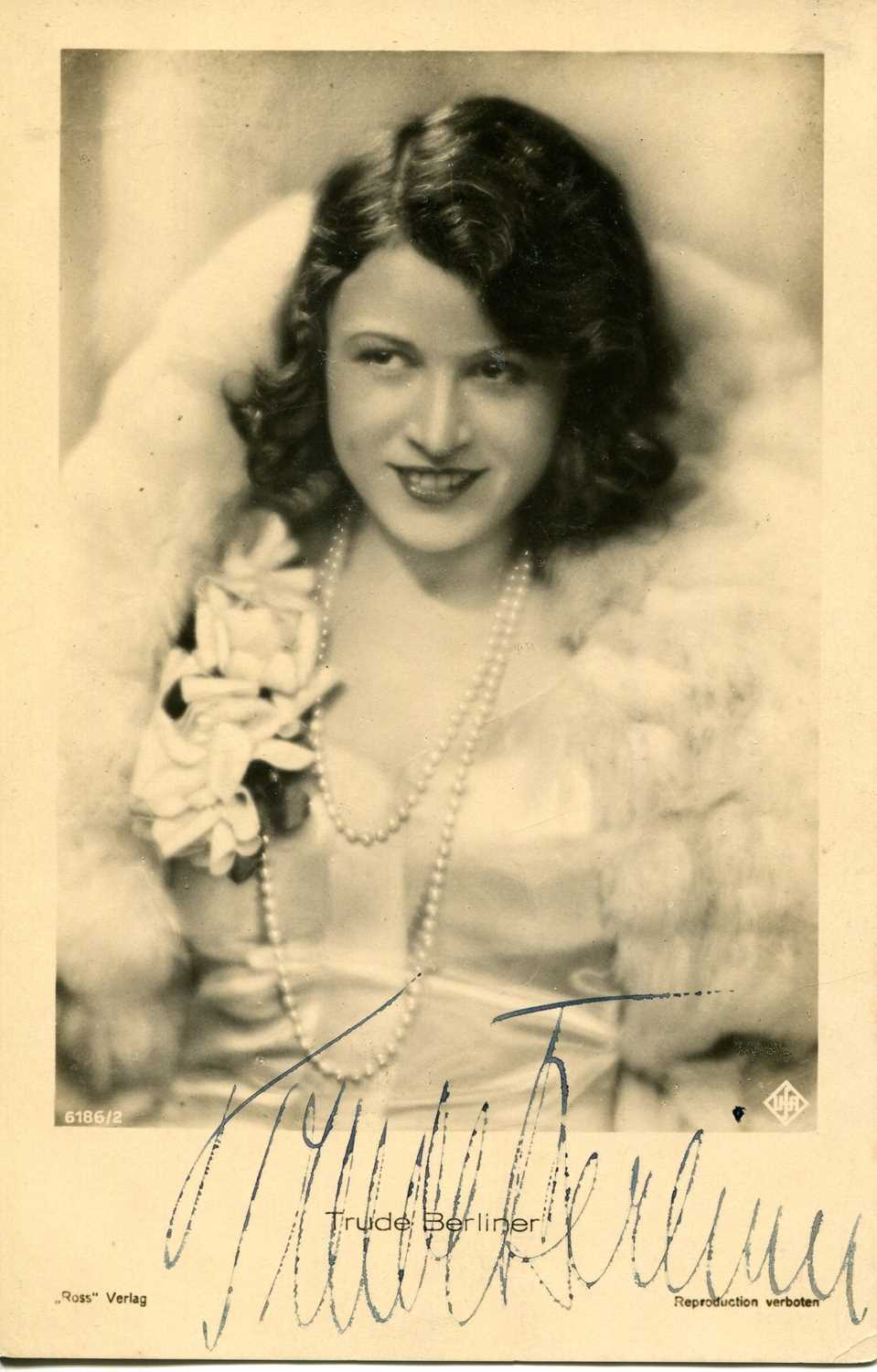 Lot 802 - [CASABLANCA]: BERLINER TRUDE (1903-1977)