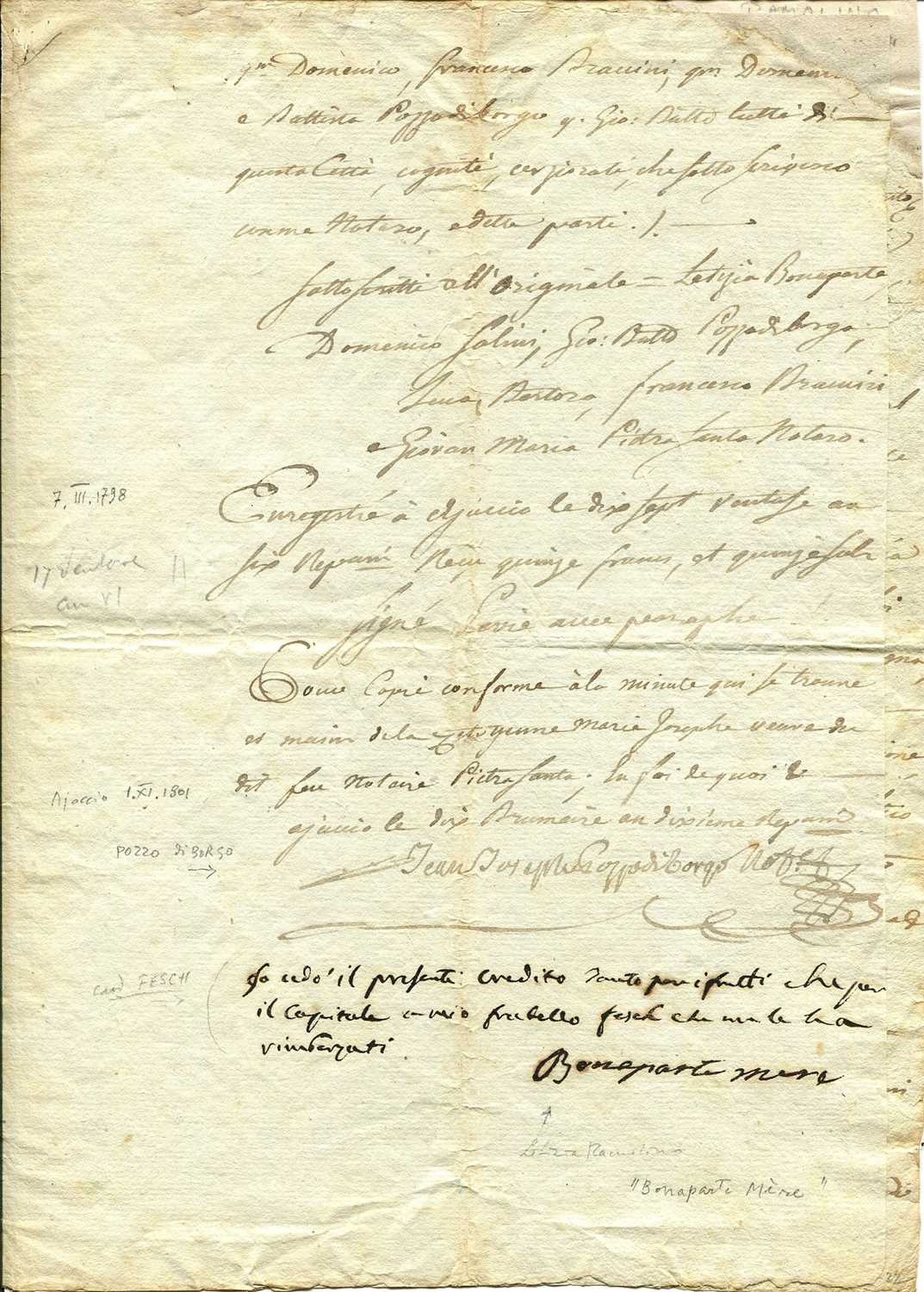 Lot 1516 - RAMOLINO LETIZIA: (1750-1836)