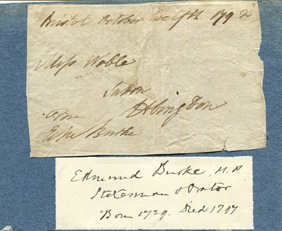 Lot 319 - BURKE EDMUND: (1729-1797)
