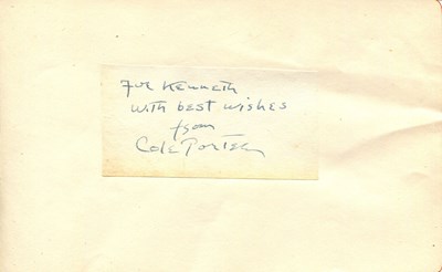 Lot 261 - PORTER COLE: (1891-1964)