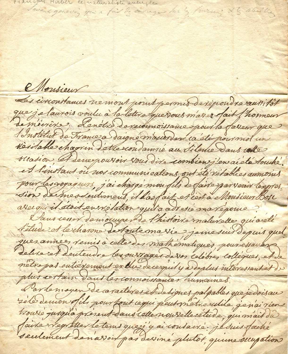 Lot 386 - HUBER FRANCOIS: (1750-1831)