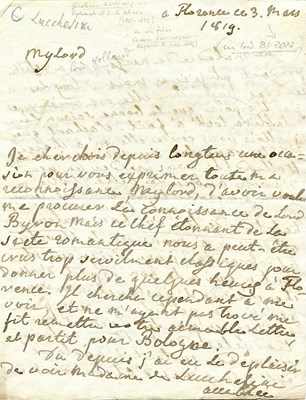 Lot 358 - [LORD BYRON]: (1788-1824)