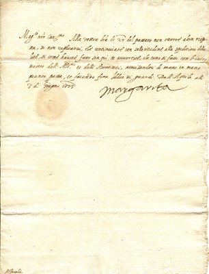 Lot 1091 - MARGARET OF PARMA (1522-1586)