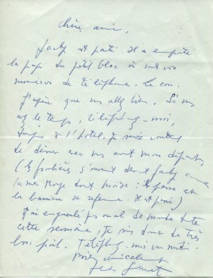 Lot 433 - GENET JEAN: (1910-1986)