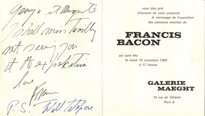 Lot 372 - BACON FRANCIS: (1909-1992)