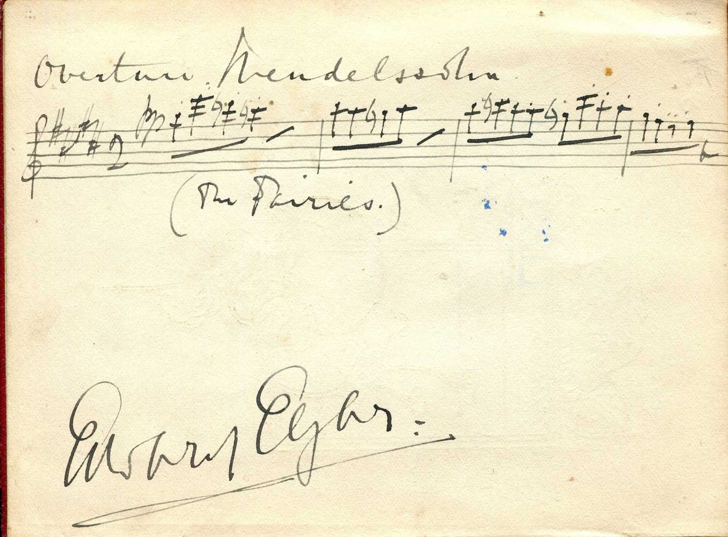 Lot 728 - ELGAR EDWARD: (1857-1934)