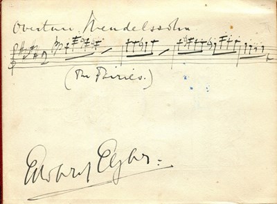 Lot 1018 - ELGAR EDWARD: (1857-1934)