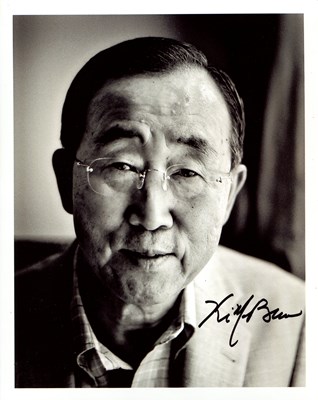 Lot 1417 - BAN KI-MOON: (1944- )