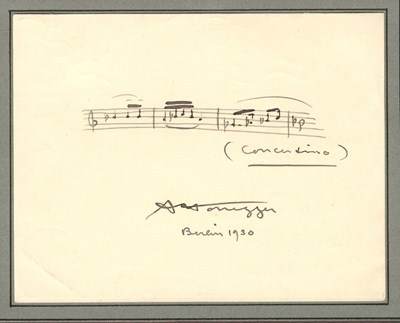 Lot 1004 - HONEGGER ARTHUR: (1892-1955)