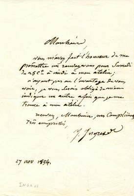Lot 336 - INGRES JEAN-AUGUSTE-DOMINIQUE: (1780-1867)