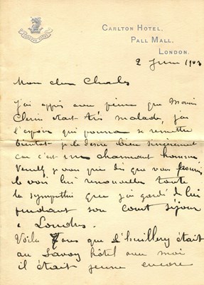Lot 637 - ESCOFFIER AUGUSTE: (1846-1935)