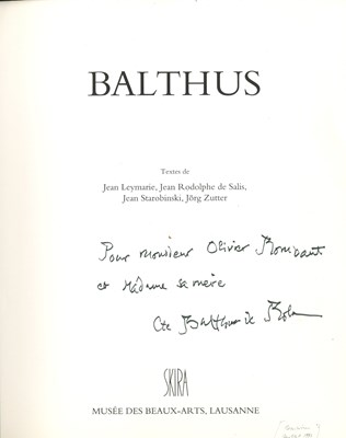 Lot 1099 - BALTHUS: (1908-2001)