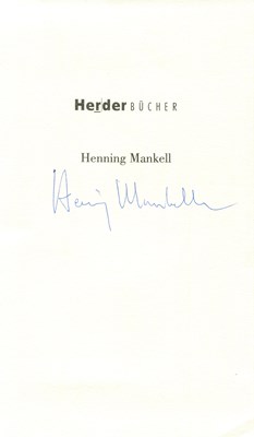 Lot 1196 - MANKELL HENNING: (1948-2015) (x4)