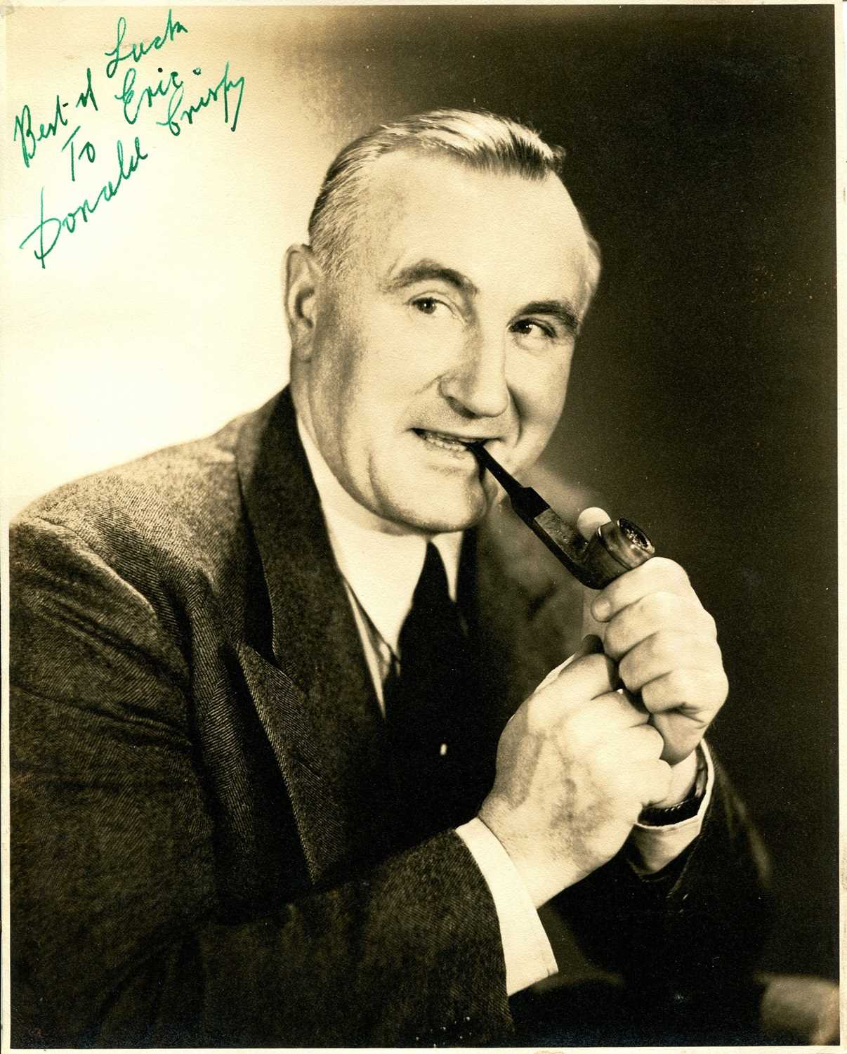 Lot 49 - CRISP DONALD: (1882-1974)