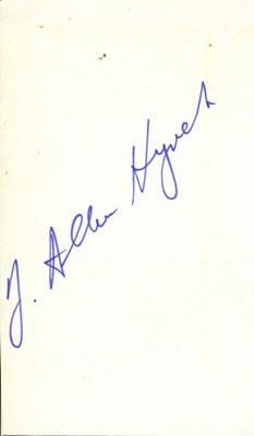 Lot 422 - HYNEK J. ALLEN: (1910-1986)