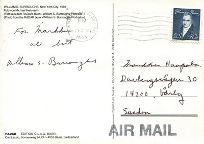 Lot 398 - BURROUGHS WILLIAM S.: (1914-1997)