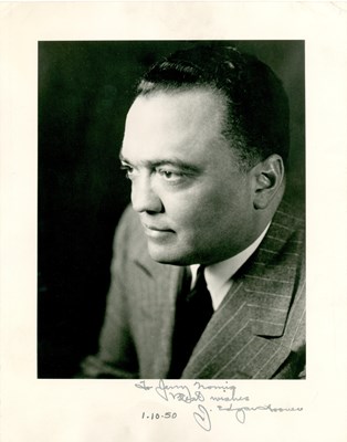 Lot 354 - HOOVER J. EDGAR: (1895-1972)