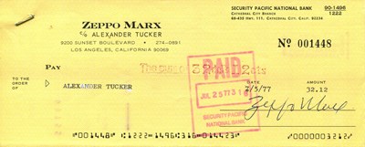 Lot 173 - MARX ZEPPO: (1901-1979)