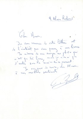 Lot 386 - BOULLE PIERRE: (1912-1994)