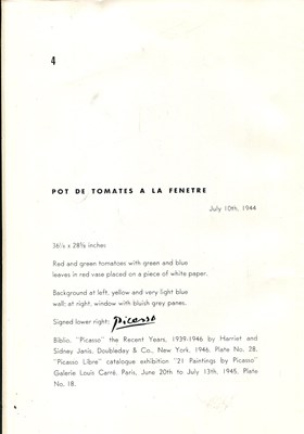 Lot 979 - PICASSO PABLO: (1881-1973)