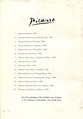 Lot 979 - PICASSO PABLO: (1881-1973)