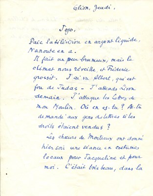 Lot 379 - PAGNOL MARCEL: (1895-1974)