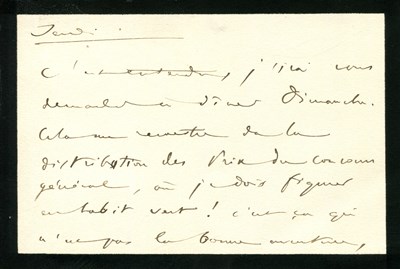 Lot 318 - SAINT-SAENS CAMILLE: (1835-1921)