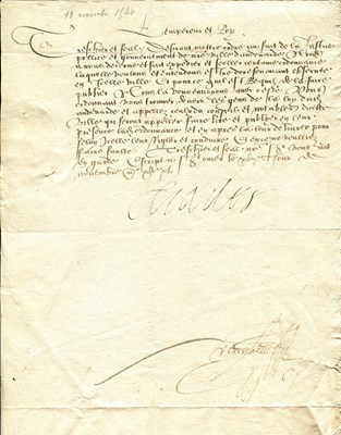 Lot 1223 - CHARLES V: (1500-1558)