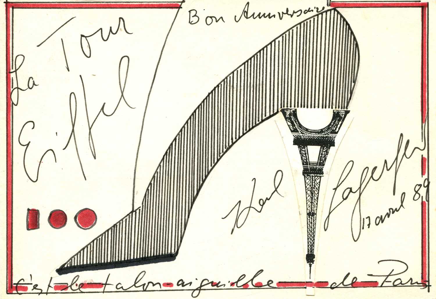 Lot 863 - LAGERFELD KARL: (1933-2019)