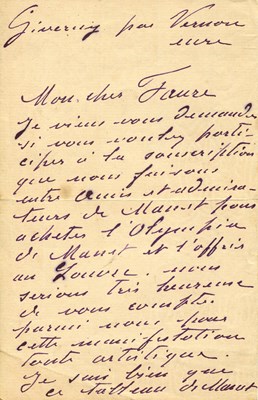 Lot 962 - MONET CLAUDE: (1840-1926)