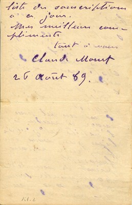 Lot 962 - MONET CLAUDE: (1840-1926)