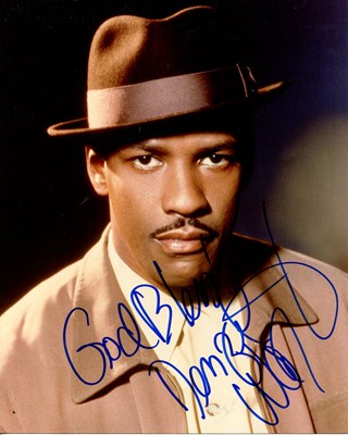 Lot 9 - WASHINGTON DENZEL: (1954- )