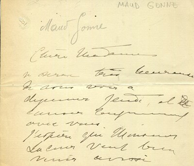 Lot 712 - GONNE MAUD: (1866-1953)